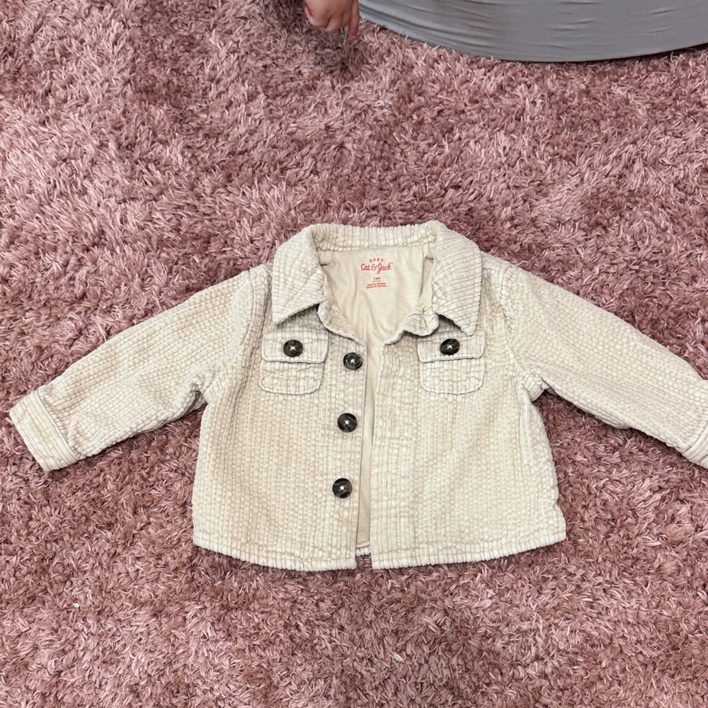 Cat & Jack Cream Corduroy Jacket